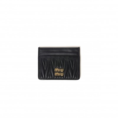 MIU MIU MATELASSÉ NAPPA LEATHER CARD HOLDER 5MC076 (10.5*8cm)